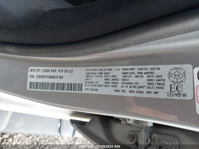 RAM 1500 2022 1C6SRFVT4NN374164 Image 9