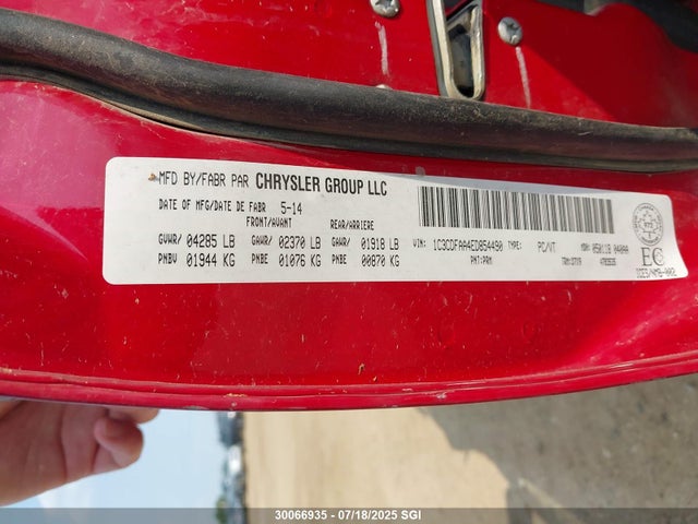 1C3CDFAA4ED854490 Dodge 2014