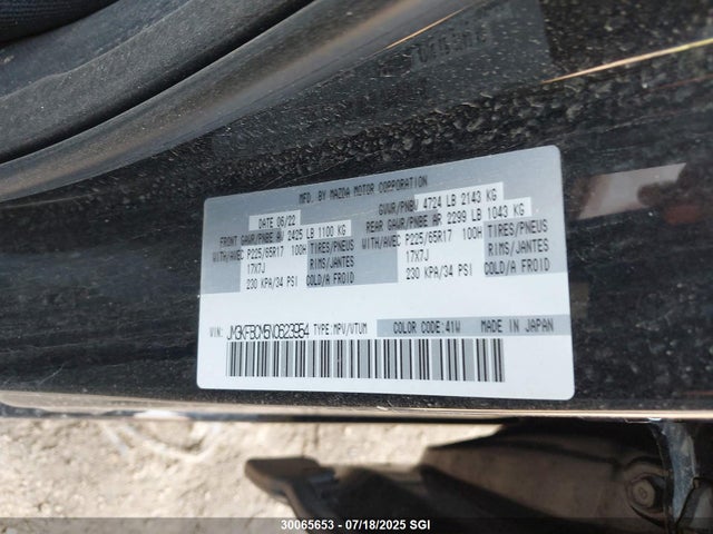 JM3KFBCM5N0623954 Mazda py cylinder deactiviation