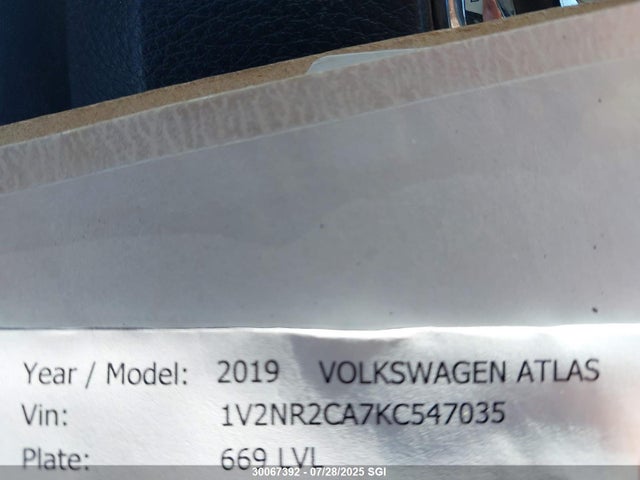 Volkswagen Atlas 2019 1V2NR2CA7KC547035 Image 9
