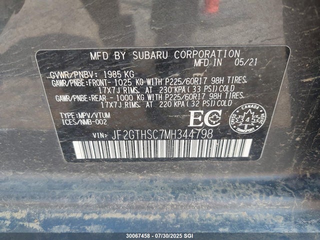 JF2GTHSC7MH344798 Subaru na