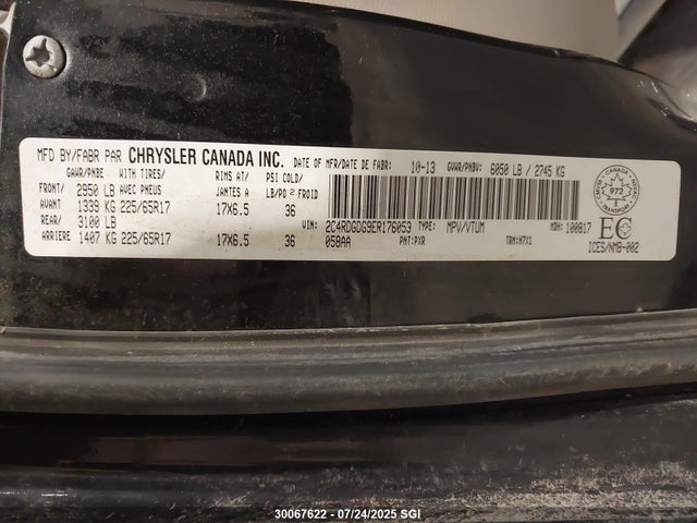 2C4RDGDG9ER176053 Dodge 2014
