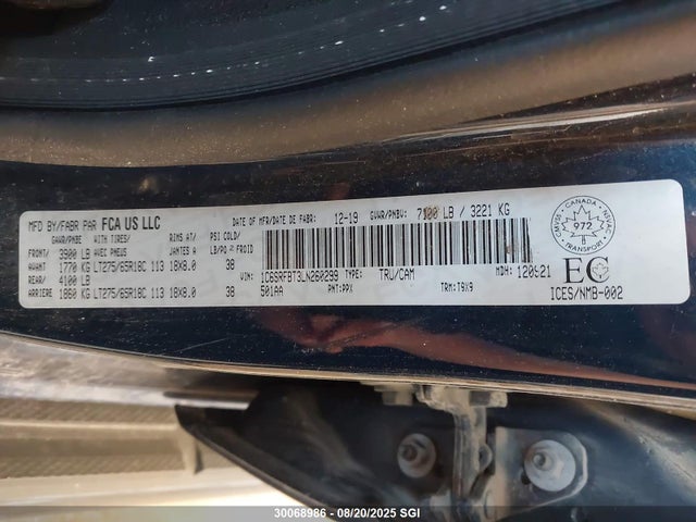 RAM 2020 2020 1C6SRFBT3LN260299 Image 9