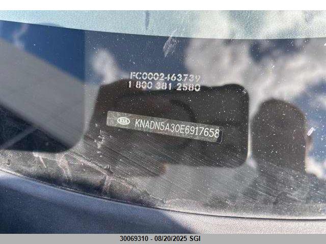 KIA dohc gamma 2014 KNADN5A30E6917658 Image 6