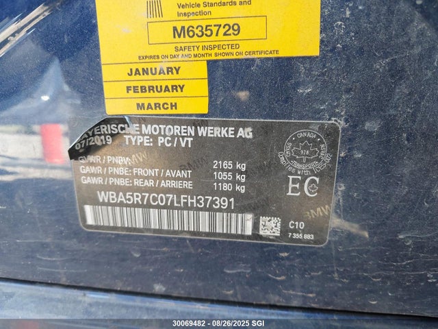 WBA5R7C07LFH37391 BMW 330I