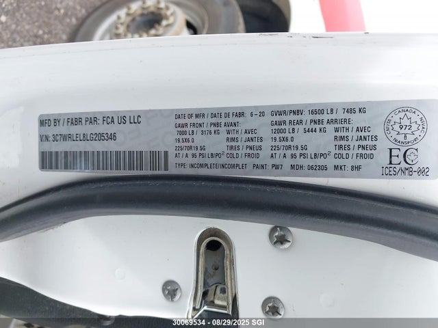 RAM 4500 2020 3C7WRLEL8LG205346 Image 9