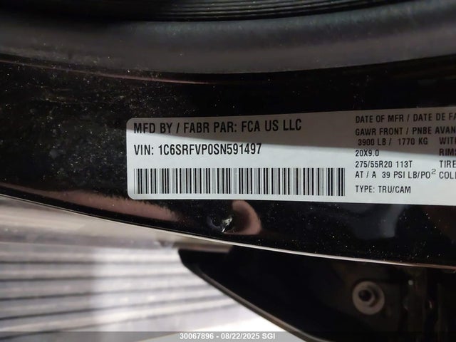 RAM 1500 2025 1C6SRFVP0SN591497 Image 9