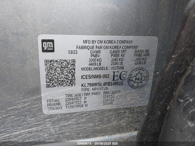 KL79MRSL4PB149515 Chevrolet l3t