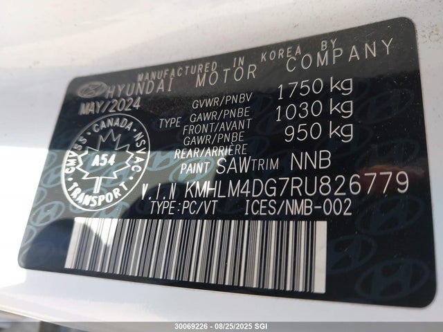 Hyundai mpi nu pe 2024 KMHLM4DG7RU826779 Image 9