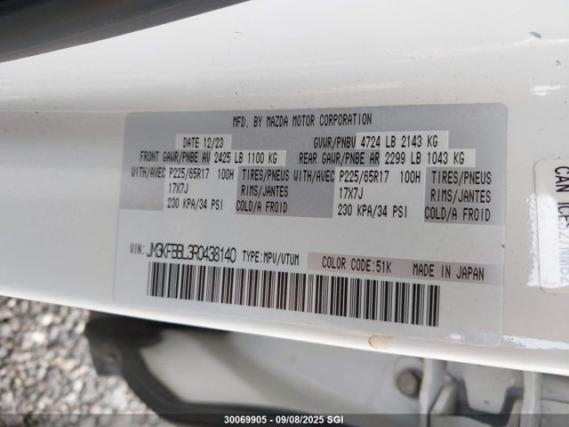 Mazda py 2024 JM3KFBBL3R0438140 Image 9