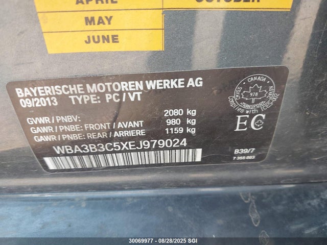 WBA3B3C5XEJ979024 BMW 328I