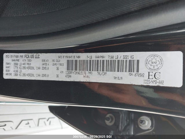 RAM 1500 2019 1C6SRFHT2KN615176 Image 9