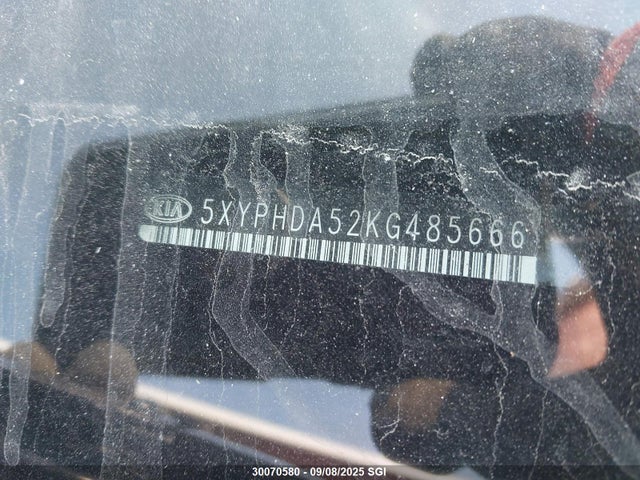 KIA gdi lambda-ii 2019 5XYPHDA52KG485666 Image 9