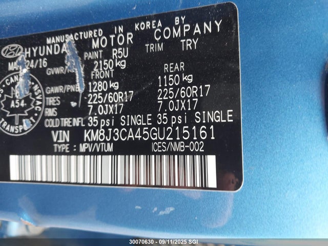 Hyundai Tucson 2016 KM8J3CA45GU215161 Image 9