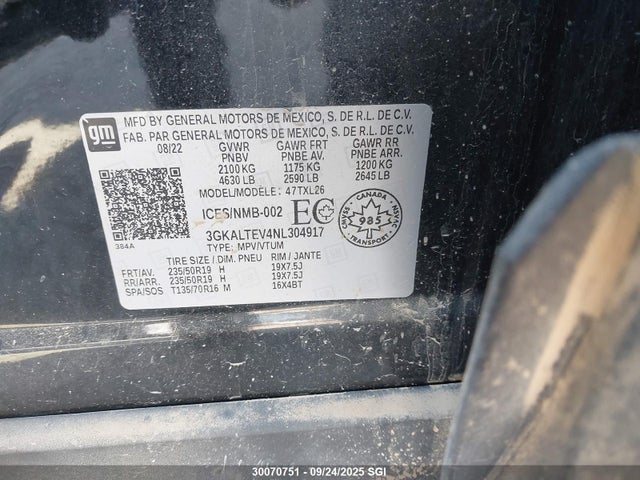 GMC lyx 2022 3GKALTEV4NL304917 Image 9