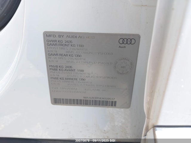 WA1LFCFP9EA028537 Audi 2.0t