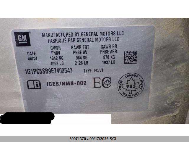 1G1PC5SB9E7403547 Chevrolet LUV