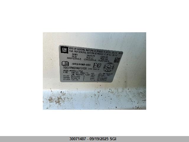 3GCUKRECXEG137226 Chevrolet l83 - vvt, afm (active fuel management), aluminum