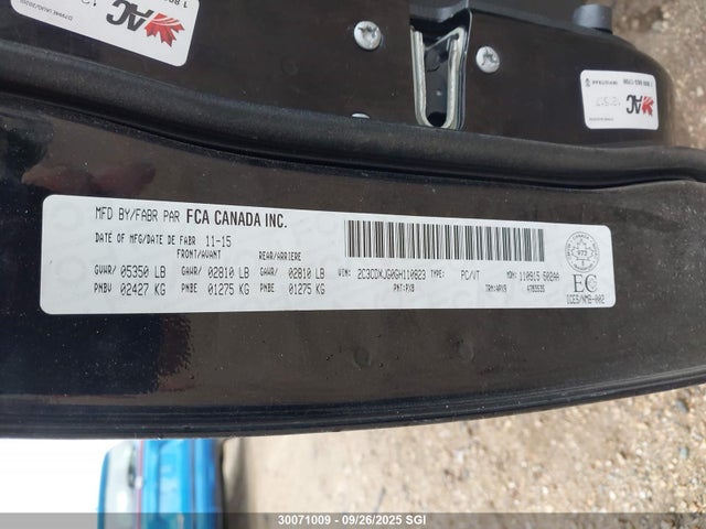 2C3CDXJG0GH110823 Dodge 2016