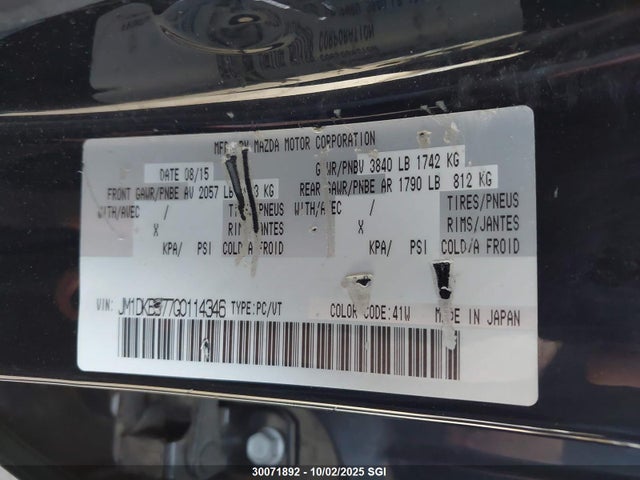 Mazda pe 2016 JM1DKBB77G0114346 Image 9