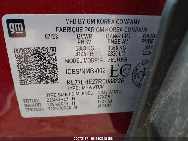 Chevrolet lih 2024 KL77LHE27RC088326 Image 9