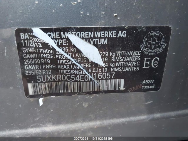 5UXKR0C54E0H16057 BMW X5 Xdrive35i