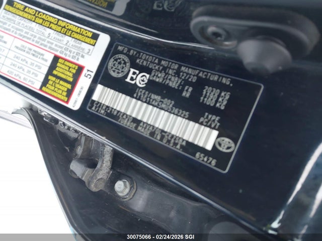 4T1G11AK5MU536325 Toyota Camry Se/se Night Shade