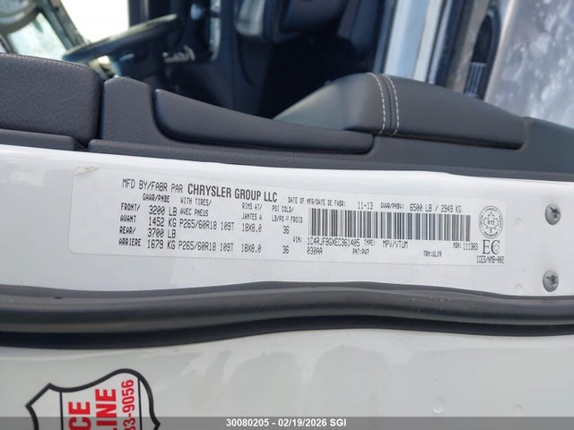 Jeep Grand Cherokee Limited 2014 1C4RJFBGXEC361405 Image 9