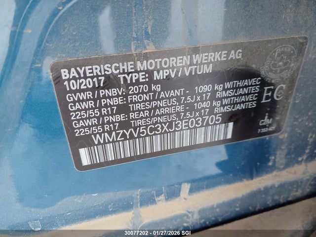 WMZYV5C3XJ3E03705 Mini Countryman Cooper