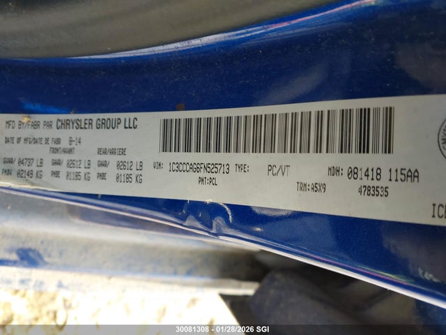 1C3CCCAG6FN525713 Chrysler 200 Limited