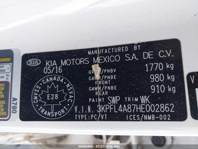 KIA gdi nu 2017 3KPFL4A87HE002862 Image 9