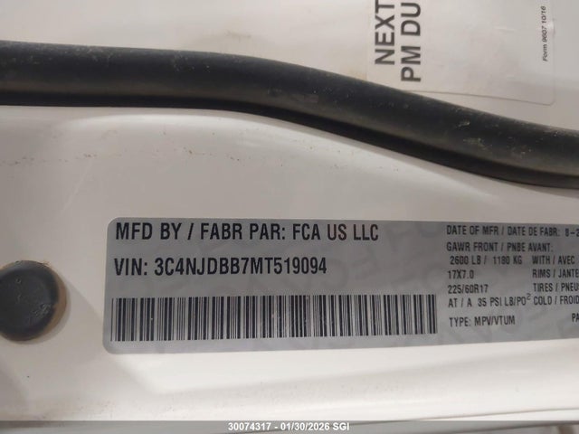 Jeep Compass Latitude 2021 3C4NJDBB7MT519094 Image 9