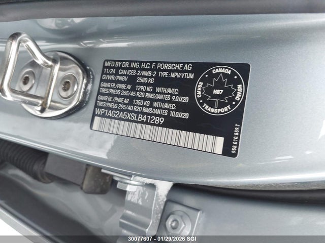 WP1AG2A5XSLB41289 Porsche MACAN S