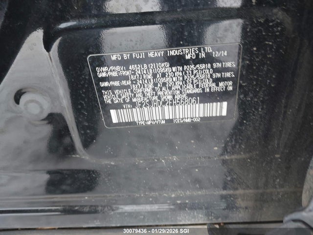 JF2SJHDC2FH568061 Subaru Forester 2.0xt Premium