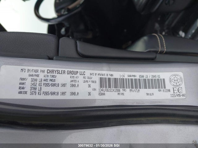 Jeep Grand Cherokee Limited 2014 1C4RJFBG1EC412998 Image 9