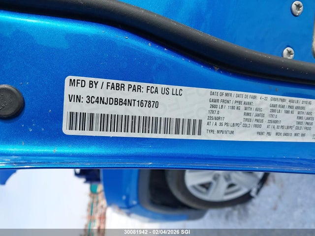 Jeep Compass Latitude 2022 3C4NJDBB4NT167870 Image 9