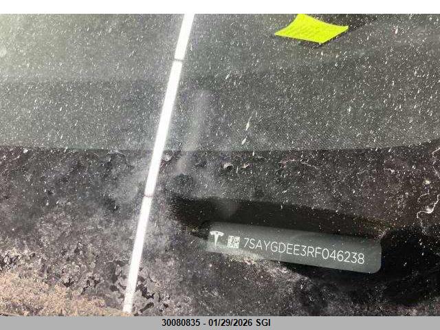7SAYGDEE3RF046238 Tesla Model Y