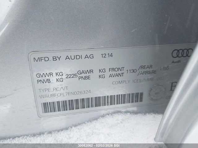 WAUBFCFL7FN026324 Audi A4 PREMIUM