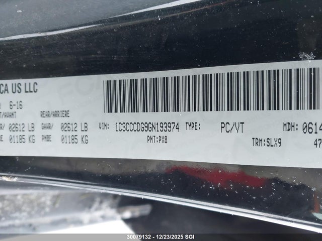 1C3CCCDG9GN193974 Chrysler 200 S