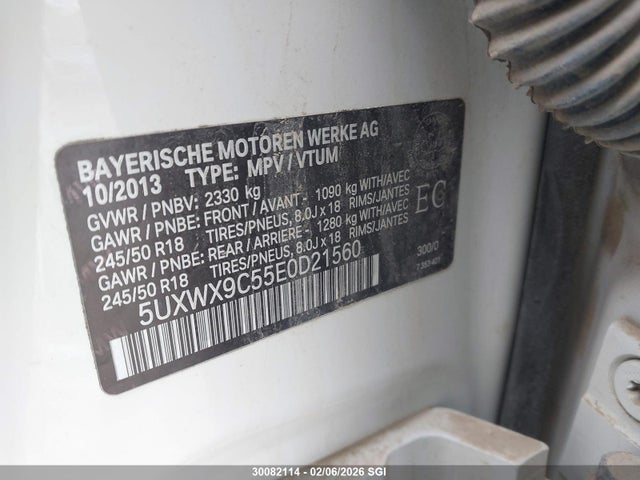 5UXWX9C55E0D21560 BMW X3 Xdrive28i