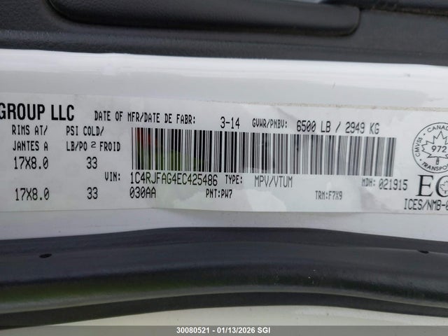 Jeep Grand Cherokee Laredo 2014 1C4RJFAG4EC425486 Image 9