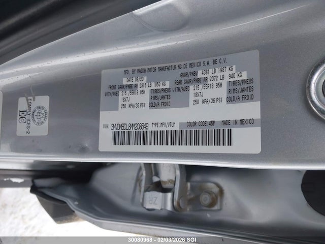 3MVDMBDL8MM208649 Mazda Cx-30 Premium
