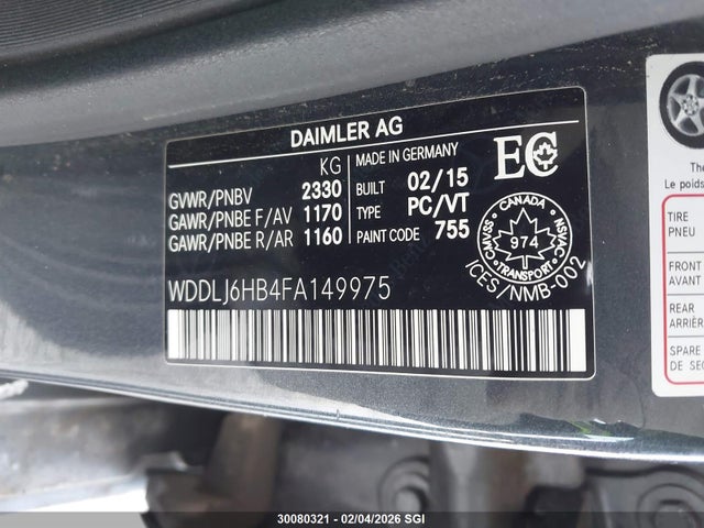 Mercedes-Benz Cls 400 2015 WDDLJ6HB4FA149975 Image 9