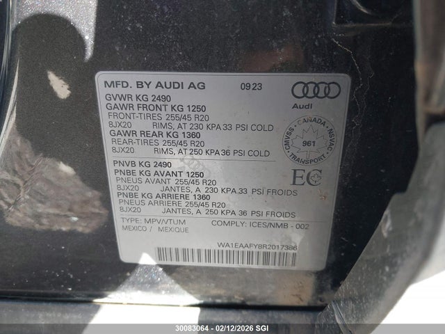 Audi Q5 Premium Plus 45 2024 WA1EAAFY8R2017386 Image 9