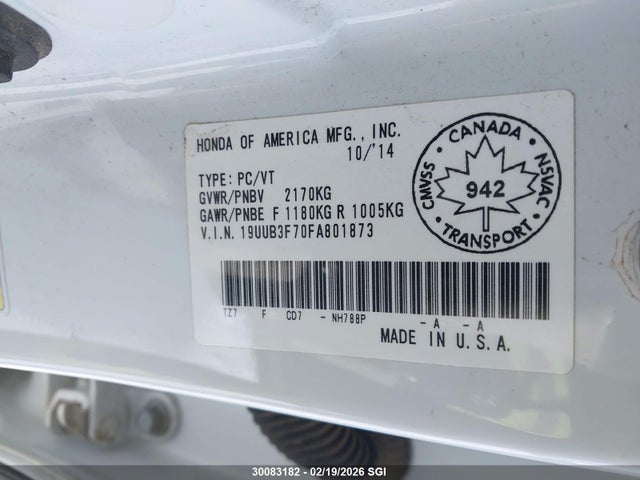 Acura Tlx Advance 2015 19UUB3F70FA801873 Image 9