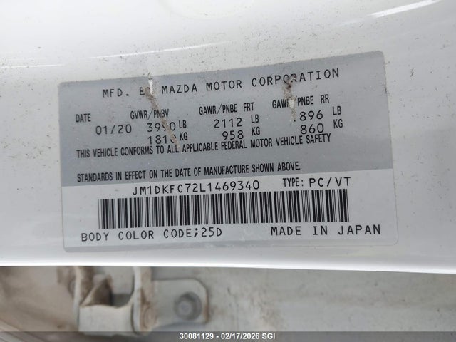 Mazda Cx-3 Touring 2020 JM1DKFC72L1469340 Image 9