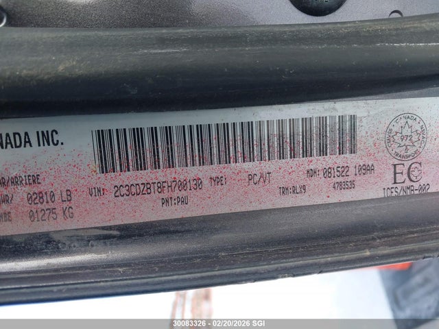 Dodge Challenger Sxt Plus 2015 2C3CDZBT8FH700130 Image 9