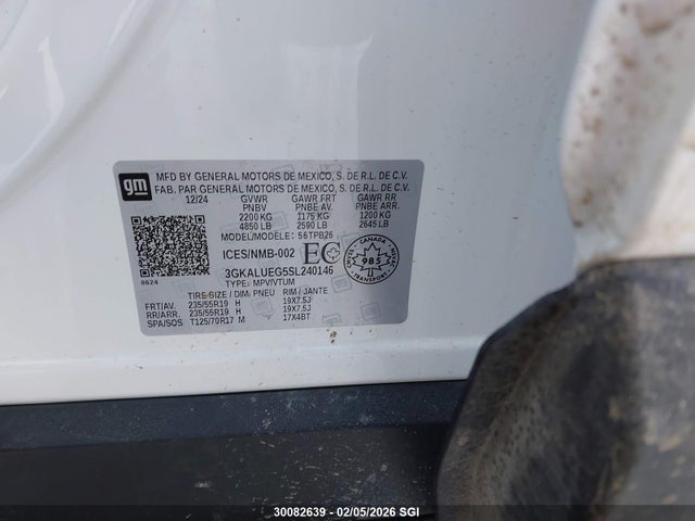 3GKALUEG5SL240146 GMC Terrain Elevation