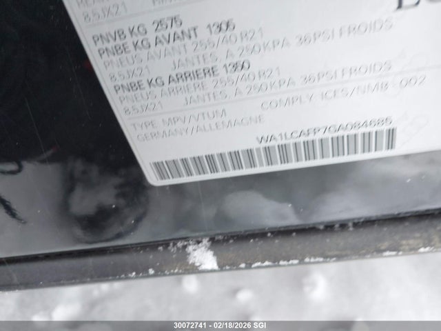 WA1LCAFP7GA084685 Audi Sq5 Technik
