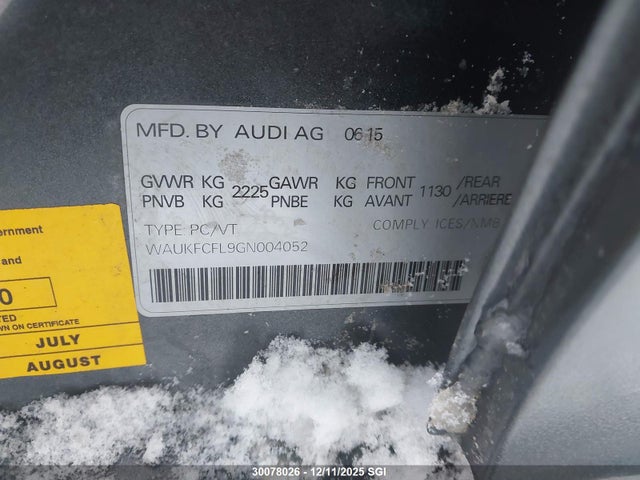 WAUKFCFL9GN004052 Audi A4 Technik Plus